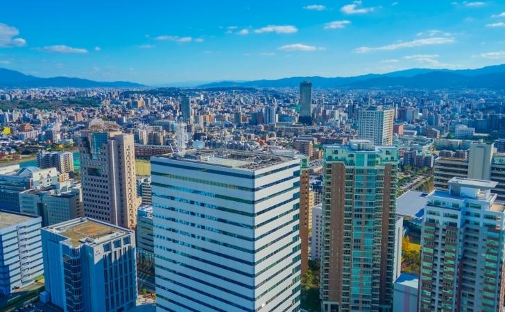 福岡市の町並み